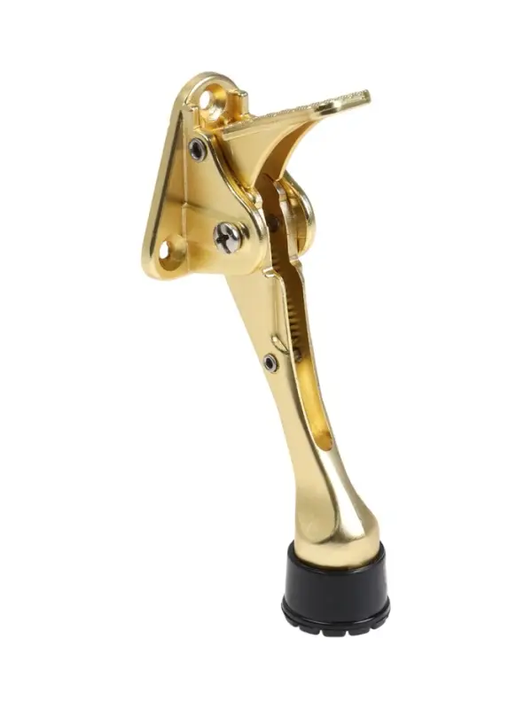 Фиксатор дверной LOCKLAND &ldquo;козья ножка&rdquo;, с автоподъемом, цвет золото