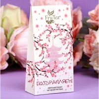 Чай черный листовой FruTea "Цветущая сакура", 50 г Чай черный листовой FruTea "Цветущая сакура", 50 г