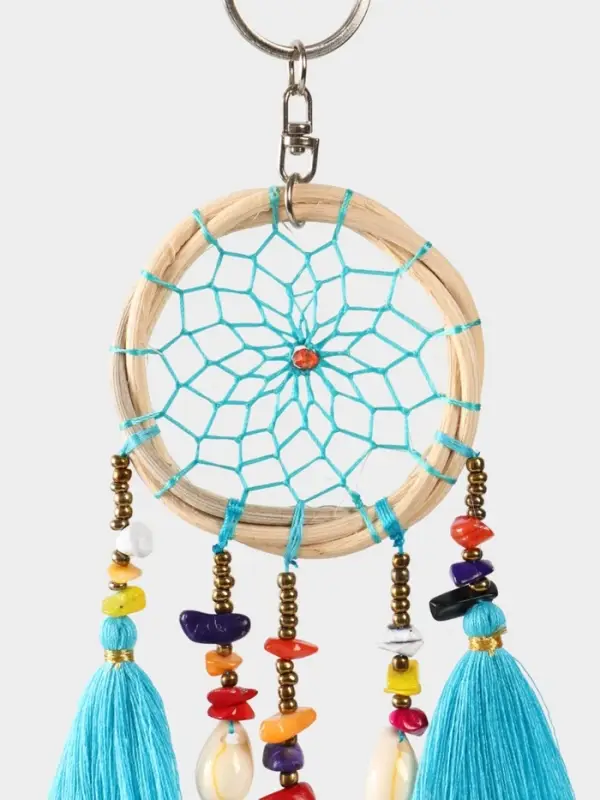 Брелок "Ловец снов" 17 см, цв. голубой