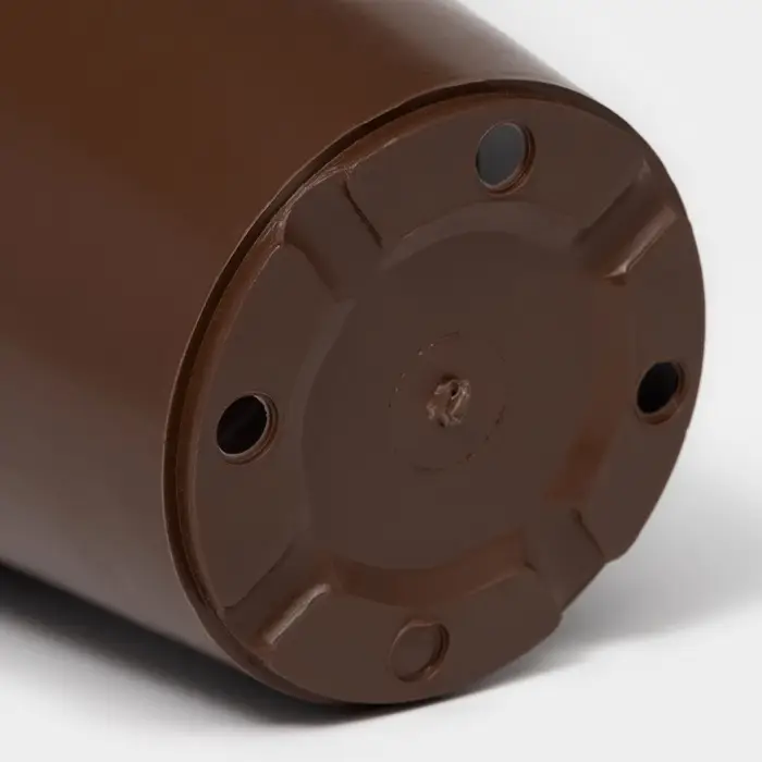 Горшок для цветов с поддоном &laquo;Доляна&raquo;, 800 мл, пластиковый, коричневый, оттенок МИКС