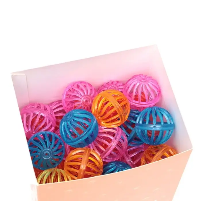 Шарик для кошек &laquo;Завитушки&raquo;, 4 см, фасовка в коробку по 50 шт., цвет МИКС