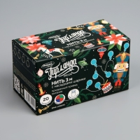 Гирлянда &laquo;Нить&raquo; 3 м с насадками &laquo;Шарики&raquo;, IP20, прозрачная нить, 20 LED, свечение мульти (RG/RB), мигание, USB