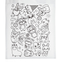 Сумка-Шоппер, раскраска «Зверята» 20 × 27 см Сумка-Шоппер, раскраска «Зверята» 20 × 27 см