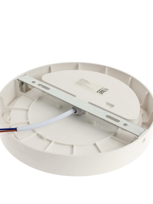 Светильник светодиодный, 24 Вт, IP54, 4000К, 220 В, круг, белый