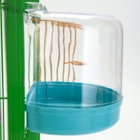 Купалка для птиц, внешняя 12 х 9 х 11 см, бирюзовая
