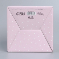 Коробка подарочная сборная, упаковка, &laquo;8 марта&raquo;, 15 х 15 х 7 см