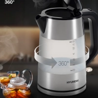 Чайник HYK-P4026 1.9л. 2200Вт черный (пластик)