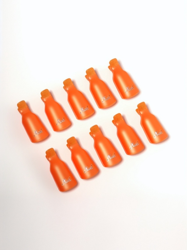 Зажимы для снятия гель-лака для маникюра набор 10шт МИКС пакет