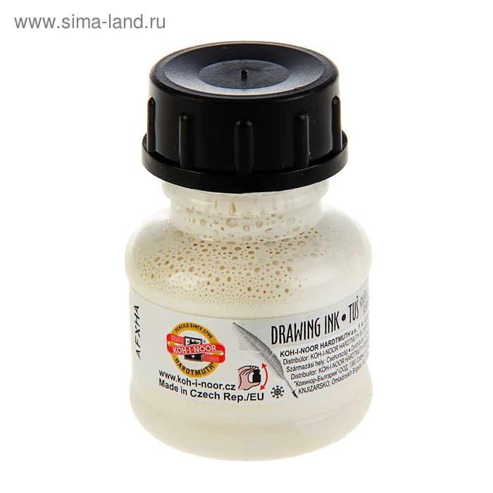 Тушь для письма и рисования 20 мл, Koh-I-Noor 1417, белая