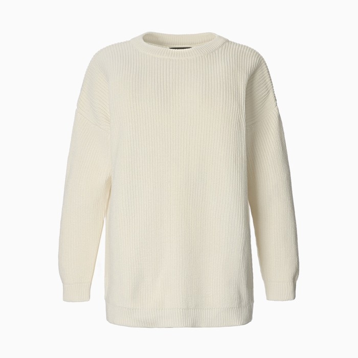 Джемпер женский MIST крупной вязки, молочный, р. S (40-42)