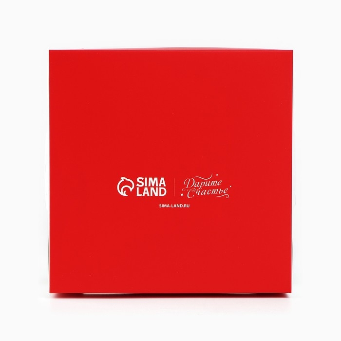 Складная коробка под маленький торт &laquo;Зимний город&raquo;, 15 х 15 х 18 см, Новый год