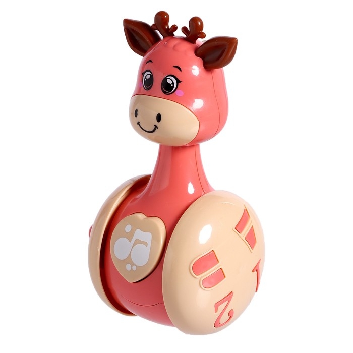 Развивающая игрушка &laquo;Оленёнок Робби&raquo;, цвет розовый