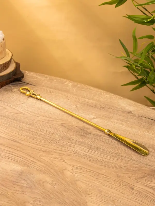 Ложка для обуви "Морская" 51 см, латунь