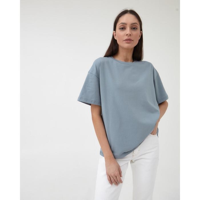 Футболка женская MIST basic, S-M, серо-голубой Футболка женская MIST basic, S-M, серо-голубой