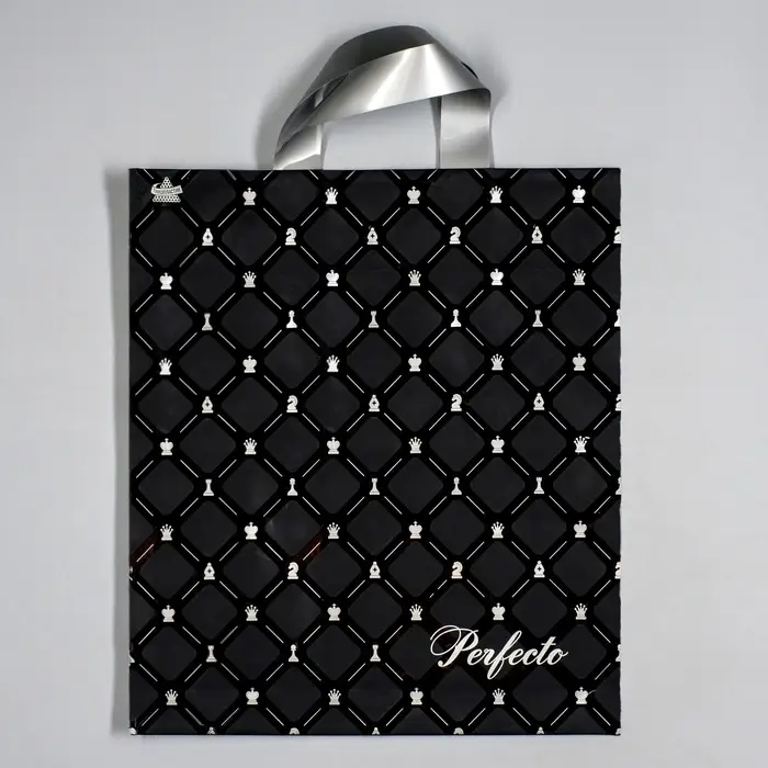 Пакет &laquo;Перфекто Шахматы&raquo;, полиэтиленовый с петлевой ручкой, 35&times;31 см, 95 мкм