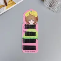 Невидимка для волос &laquo;Глория&raquo;, набор 40 шт., девчонка, 5.5 и 4.5 см, чёрная