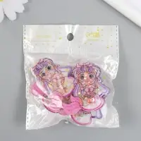 Шейкер для творчества акрил "Русалочка" с глиттером 0,6х4,8х5,2 см