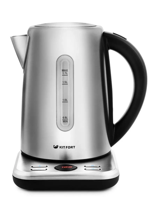 Чайник электрический металлический КТ-661 - 1.7 л