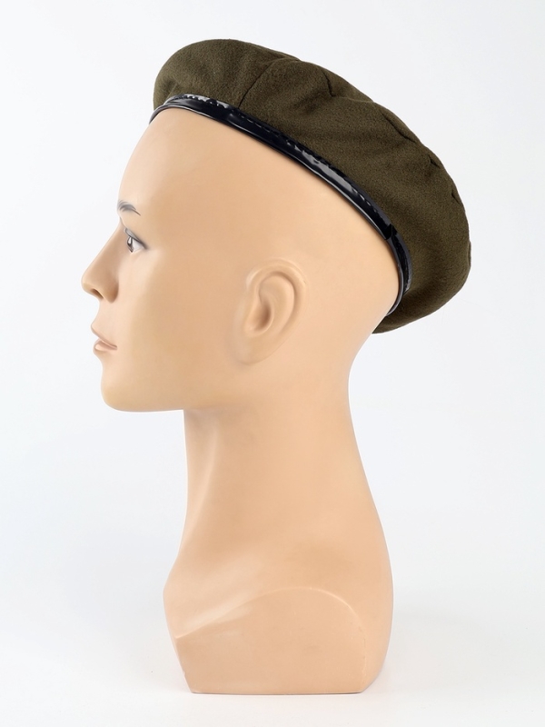 Берет военного, цвет тёмно-зелёный