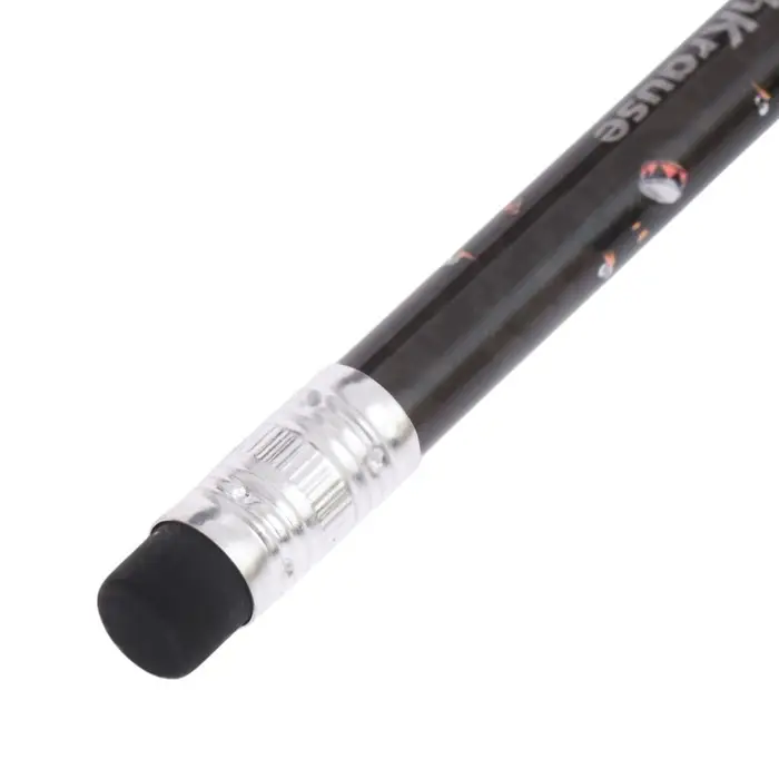 Карандаш чернографитный с ластиком ErichKrause "Happy Capy", НВ, грифель d=2,2 мм, пластик, круглый в тубусе, микс