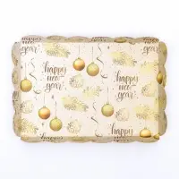 Коробка для печенья, &laquo;Новогодние игрушки&raquo;, 22&times;15&times;3 см, Новый год