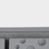 Форма для выпечки и муссовых десертов KONFINETTA &laquo;Сыр&raquo;, силикон, 20 ячеек (5&times;3см), 30&times;17,5&times;1,9 см, серая