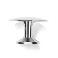 Ручка-кнопка ТУНДРА РК002, цвет хром