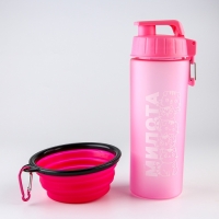 Набор поилка и силиконовая миска &laquo;&lrm;Котики&raquo;&lrm;