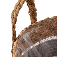 Набор кашпо "Инга" серая полоса, 20,5х25/25,5х28/27х33см