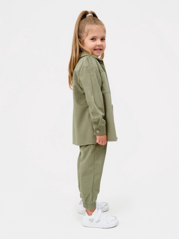 Костюм для девочки KAFTAN "Velvet", размер 38 (146-152), цвет зелёный