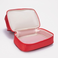 Косметичка, 2 отдела на молниях, цвет красный Косметичка, 2 отдела на молниях, цвет красный