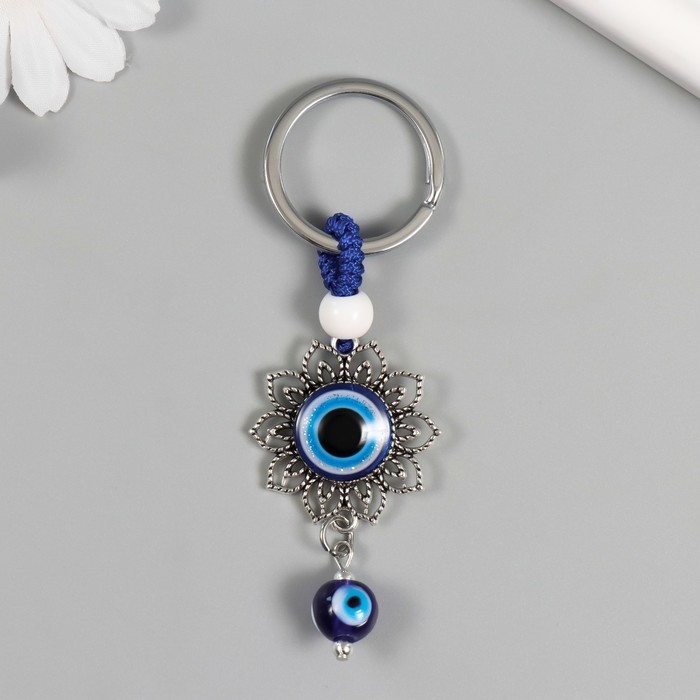 Брелок от сглаза металл "Цветок" 3,5х5 см