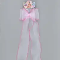 Бант для волос на заколке розовый, Винкс