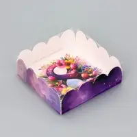 Коробка для печенья, &laquo; 8 марта&raquo;, 9&times;9&times;3 см