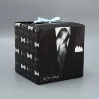 Коробка подарочная складная, упаковка, &laquo;Джентельмену&raquo;, 18 х 18 х 18 см