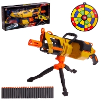 Бластер «Скорострел», стреляет мягкими пулями, работает на батарейках Бластер «Скорострел», стреляет мягкими пулями, работает на батарейках