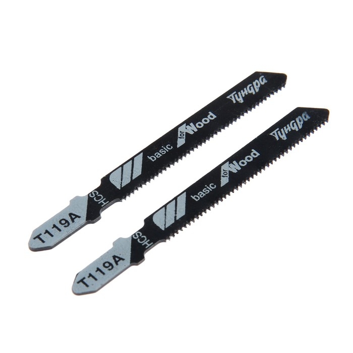 Пилки для лобзиков ТУНДРА, по дереву, прямой рез, HCS, 50/75 х 1.2 мм, 2 шт. Пилки для лобзиков ТУНДРА, по дереву, прямой рез, HCS, 50/75 х 1.2 мм, 2 шт.