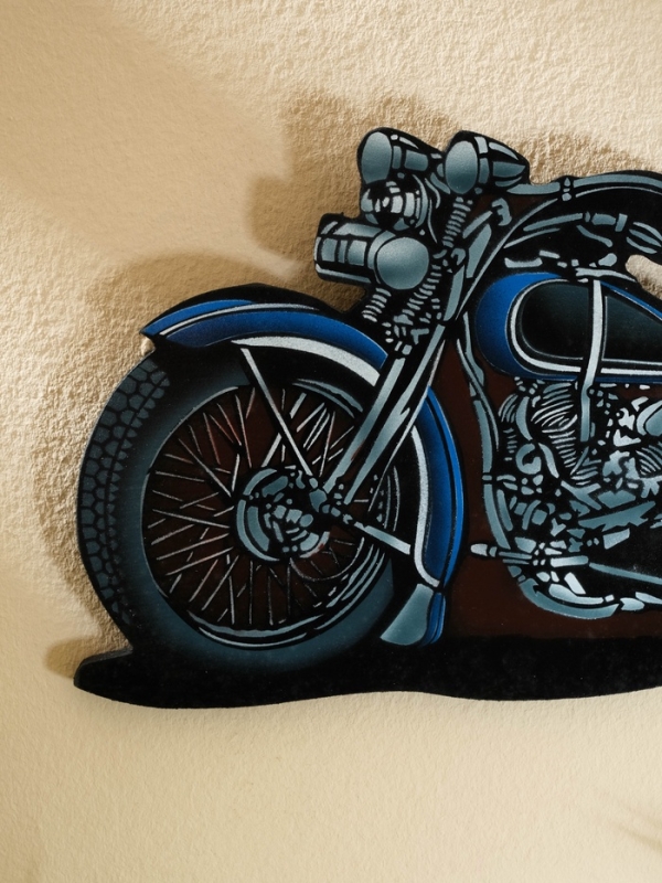 Панно Панно "Чоппер" дерево 30х16 см, синий