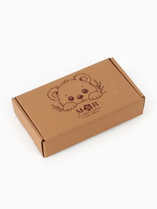 Набор деревянных расчесок детских с натуральной щетиной, 3 шт в коробке, M&B