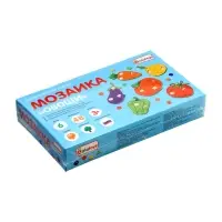 Мозаика "Овощи", 6 предметов, 48 геометрических фигур