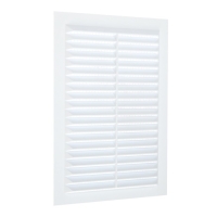 Решетка вентиляционная "КосмоВент" Л135, 135 х 185 мм, с сеткой, неразъемная