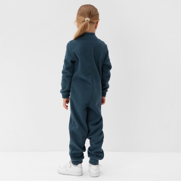 Комбинезон флисовый детский MINAKU цвет тёмно-серый, рост 116