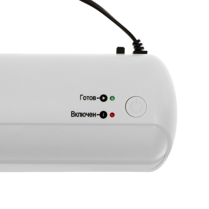 Ламинатор A4 75-150 мкм, 2 вала, скорость 32 см/мин, Гелеос, БЕЛЫЙ "ЛМ A4 мини"