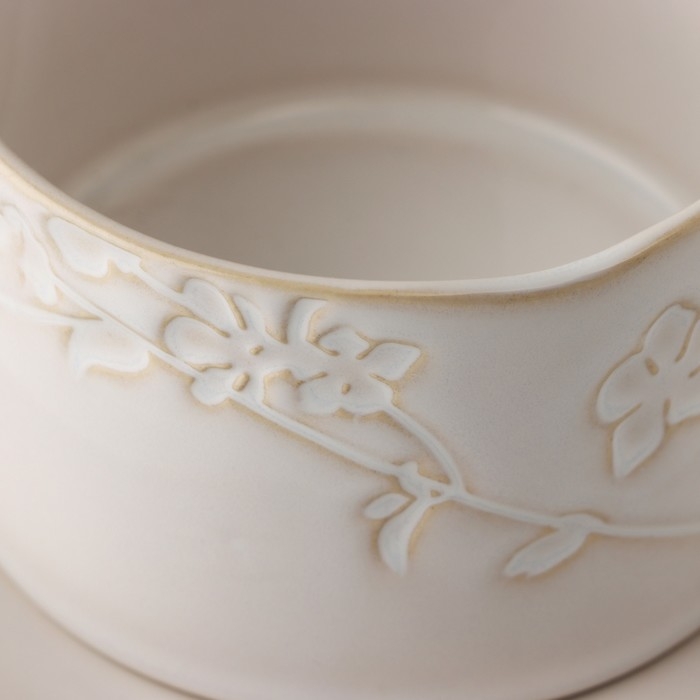 Чайная пара керамическая &laquo;Керамик&raquo;, 2 предмета: кружка 220 мл, блюдце 13х13,6 см