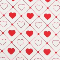 Пленка матовая "Сердца", 58*58 см, красный