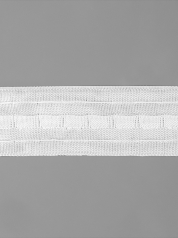 Шторная лента 40мм&times;100&plusmn;1м классическая матовая 2 шнура