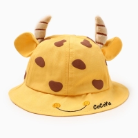 Панама для девочки "Коровка" MINAKU цвет жёлтый, р-р 50 Панама для девочки "Коровка" MINAKU цвет жёлтый, р-р 50