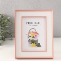 Фоторамка пластик 13х18 см "Романтизм" розовая 2,5х19,2х24,2 см