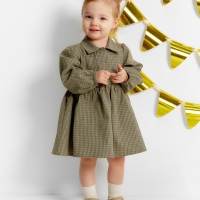 Платье Крошка Я "Клетка", рост 80-86, зеленый Платье Крошка Я "Клетка", рост 80-86, зеленый