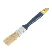 Кисть плоская ТУНДРА, натуральная щетина, пластиковая рукоятка, 1", 25 мм